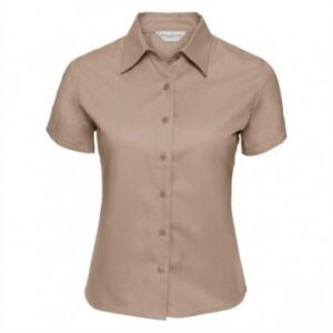 Camisa Café Manga Corta